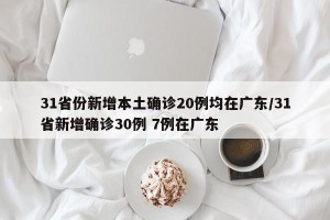 31省份新增本土确诊20例均在广东/31省新增确诊30例 7例在广东
