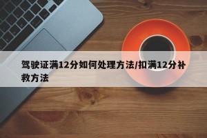 驾驶证满12分如何处理方法/扣满12分补救方法