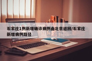 石家庄1例新增确诊病例由北京返回/石家庄新增病例路径